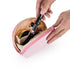 Hekyip Half Moon Cosmetic Beauty Bag, Handy Makeup Pouch for Travel for Women (PINK)