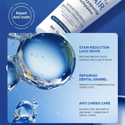 HuaQing 2 Pcs Hydroxyapatite Toothpastes, Effectively to Mineralizing Cleaning Remineralizing Gum Enamel Protection