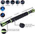 Idson Muscle Roller Stick for Athletes - Body Massage Tool for Muscle Soreness Relief, Black Green