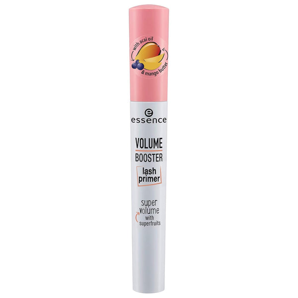 essence Volume Booster Lash Primer Mascara - White Conditioning Primer with Mango Butter & Acai Oil, Vegan