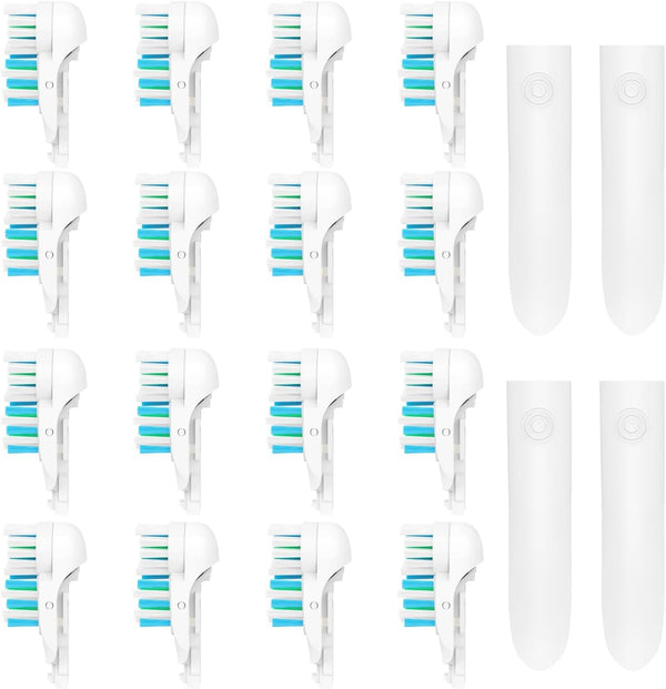 Electric Toothbrush Replacement Heads, 4/8/16 Pcs Sensitive Dual Clean Sets Fit for Braun Oral B
