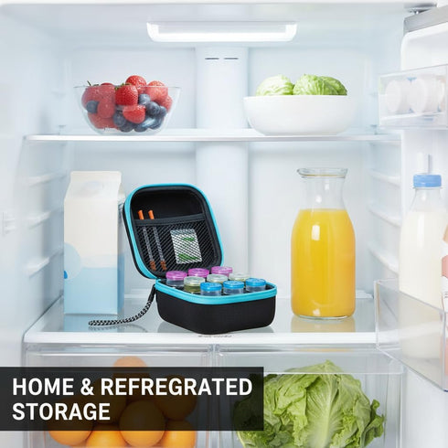 Leoriaie 9-Slots 10ml U-100 Insulin Fridge Holder Storage Case Insulin Vial Protector Holder Insulin Cooler Travel Case