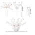 inSowni 28 Pack Silver Flower Pearl Wedding Bridal Hair Side Combs and U Shaped Hair Pins Clips for Women Girls