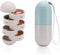 TREETDOBV Grain Fiber Weekly Pill Organizer, 7-Day Medicine Case, Rotatable, Portable, Moisture Proof