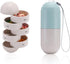 TREETDOBV Grain Fiber Weekly Pill Organizer, 7-Day Medicine Case, Rotatable, Portable, Moisture Proof