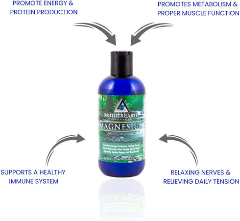 Mother Earth Minerals Magnesium, 8 Ounce, 96 Servings