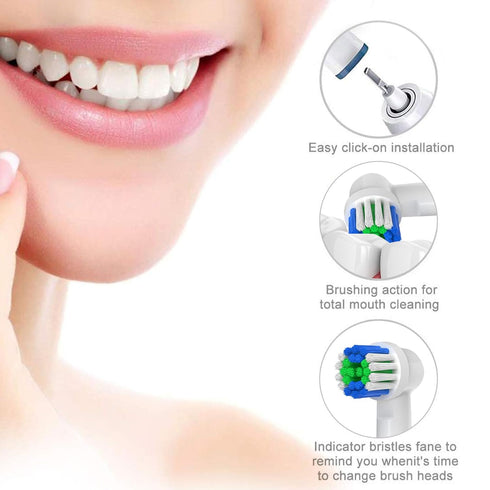 Replacement Toothbrush Heads Compatible with Oral B Braun, 12 Pcs for 7000/Pro 1000/9600/500/3000/8000