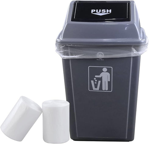 Idotry Clear 13 Gallon Tall Kitchen Trash Bags, 100 Counts, Clear Waste Basket Liners