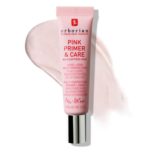 Erborian Pink Primer & Care, Multifunctional Facial Cream Balm for All Skin Types - 0.5 fl. oz.