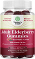 Elderberry Vitamin C and Zinc Gummies - Advanced Immune Booster for Adults, Vegan Halal (90ct)