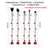 Rose Eye Makeup Brush Set - 5pcs Wand Brushes with Soft Synthetic Fiber for Eyebrow, Eyeshadow, Foundation, Rose Gold