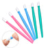 Yaomiao 50 Pieces Rubber Nail Cuticle Pusher, Bulk Plastic Handle Nail Art Tools for Men and Women