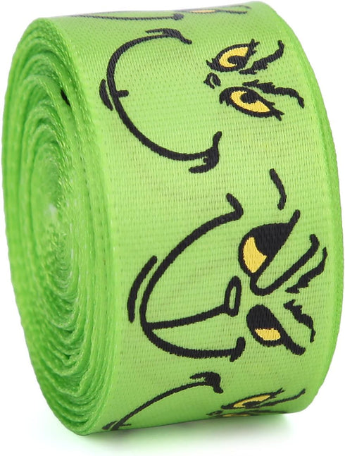 Red Green Ribbon, 10 Rolls Total 50 Yards for Christmas Craft, Gift Wrapping, and DIY Decoration