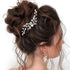 Pearl Bride Wedding Hair Pins, Silver Rhinestone Hair Piece by JAKAWIN, Bridal Hair Accessories