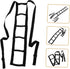 W122411G5EW FOMIYES Bed Pull up Strap Sit up Assist Device Bed Ladder Rope Ladder Bed Support, Medium, Black