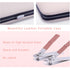 Pink Manicure Set, Portable Beauty Tool Kit with Nail Clipper, 7 in 1 Stainless Steel in Luxury Leather Case