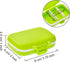 JOVITEC 4 Pack Small Pill Cases - Plastic Waterproof Pill Organizer Box with 3 Removable Compartments