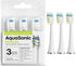 AquaSonic Proflex Replacement Brush Heads, Compatible with Many AquaSonic Toothbrush Handles, 3 Pack, White