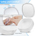 Retainer Case with Mirror, Mouth Guard Case, Orthodontic Aligner Case with Ventilation Holes, Pink Flower