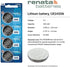 Renata CR2450 Batteries - 3V Lithium Coin Cell 2450 Battery (2 Count)