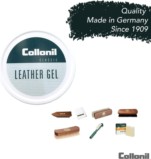 Collonil Leather Gel 2.02 Fl Oz - Leather Care for Smooth and Suede Leather, Dirt & Water-Repellent