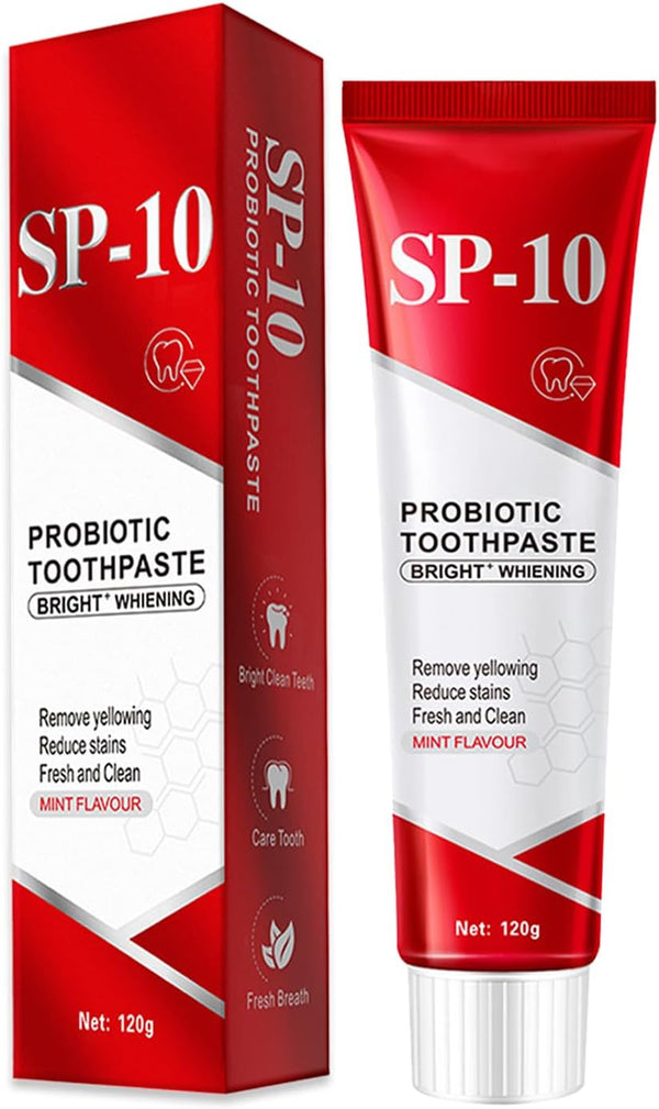 Hannahcos SP-10 Probiotic Toothpaste, SP-10 Probiotic Toothpaste Whitening, Fresh Breath, Deep Cleaning Care