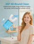 WILDWELLO 4 U-Shaped Electric Toothbrush with Cleaning Modes, U Toothbrush Adult with Magnetic Contact Charging, U