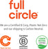 Pack 2 Full Circle Coconut Scrubber Sponges, of Dual-Sided, Plant-Based Sponges Made with Coconut Shells, Cellulose