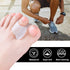 Welnove 10 Pack Toe Separators Gel Toe Spacers for Bunions, Overlapping Toes, and Pain Relief Pads - Clear