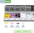 EZY DOSE Push Button (7-Day) Pill Case, Medicine Planner, Vitamin Organizer, 2 Times a Day AM/PM, Large Compartments