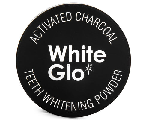 White Glo Activated Charcoal Teeth Whitening Powder – Highly Absorbent to Clean Deep Stains, Fresh Mint Flavour