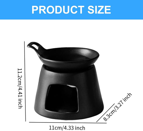 Kfwfuaee Set Modern Heat Resistant Ceramic Essential Oil Burner Tea Light Candle Holder Multifunctional Aromatherapy