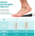 2-Pair Set Heel Lifts for Heel Pain Relief - Promifun 4 Layer Adjustable Orthopedic Shoe Inserts for Plantar Fasciitis