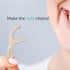 Biodegradable Floss Picks (200pcs) - Nontoxic Plant Based Dental Floss - Vegan Charcoal Floss Sticks for Adults & Kids