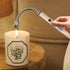 Candle Lighter Electric Rechargeable Arc Lighter, Long Flexible Neck USB C Lighter with LED Battery Display (Green)