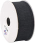 MEEDEE Black Burlap Wired Ribbon, 1.5 Inch, 10 Yards for Crafts, Gift Wrapping, and Home Decorating