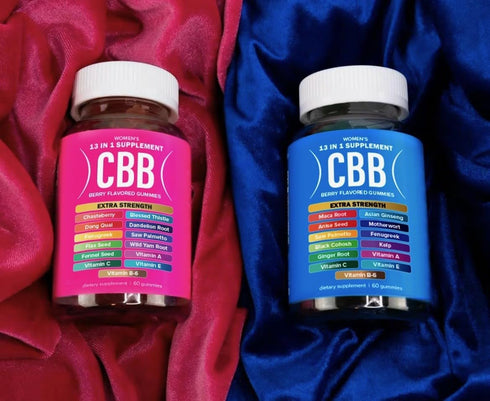 Gummies Pack Gummy 2-Pack (120 Gummies) Curvy Body Bears CBB Womens Multivitamin Top & Peach Support Combo | Herbal