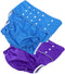 LOORGVEL 2Pcs Reusable Adult Cloth Diapers Adjustable Leakproof Washable Nappies for Men Women
