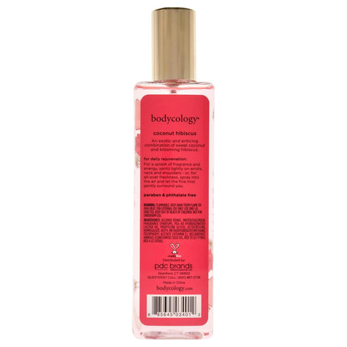 Bodycology Coconut Hibiscus Fragrance Mist for Women, 8 Ounce, 240 ml / 8 Ounce