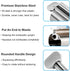 Toothpaste Squeezer - Metal Tube Squeezer, Stainless Steel Tube Wringer, UDQYQ Toothpaste Holder Stand (3 Pack)