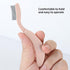 MSQ Eyelash Separator Tool, Folding Eyelash Comb Brush, Khaki Lash Comb for Eyelash Makeup