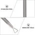 LALAFINA 8 Pcs Stainless Steel Cuticle Remover Tools, Triangular Cuticle Peller, Nail Art Scraper