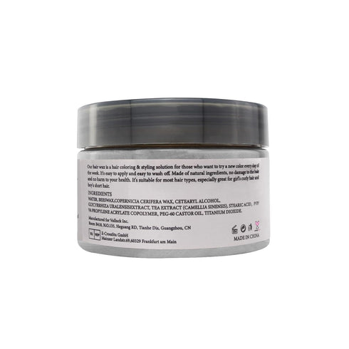 SOVONCARE Sliver Gray Temporary Hair Color Wax, Washable Gray Hair Dye for Men & Women, 4.23 oz