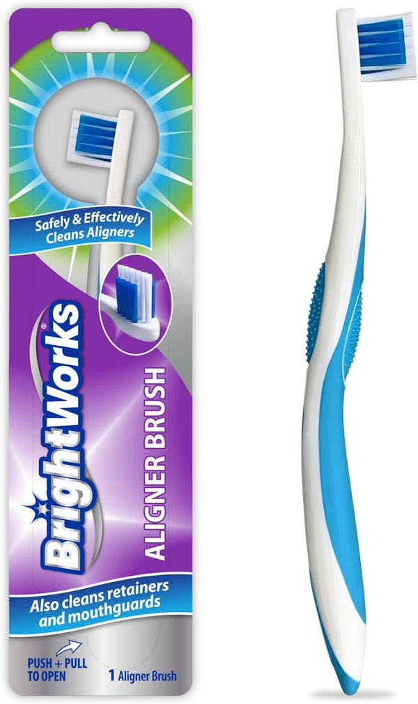 Aligner Brush, 3 Pack, Cleans Aligners, Retainers, and Mouth Guards Safely and Effectively