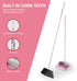Broom and Dustpan Set, Outdoor Broom with Dustpan for Home Commercial Cleaning, Long Handle