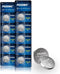 PGSONIC CR2450 Batteries, 3 Volt Lithium Coin Battery, 10 Count, High Capacity Leak-Free Performance