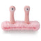 Light Pink Snail Face Wash Headband, Funny Skincare Spa Headband with Cute Alien Antenna for Women