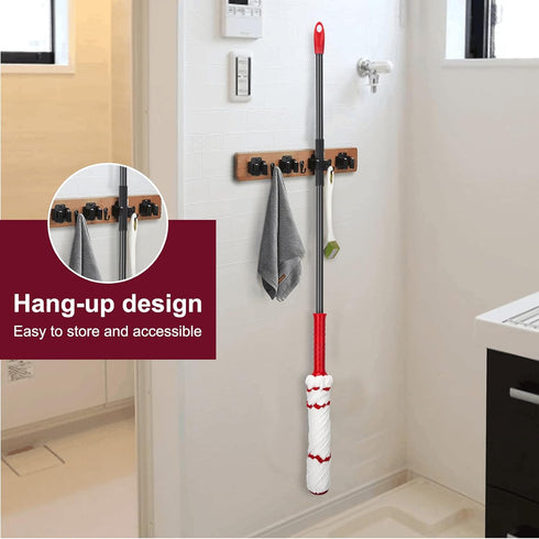 KeFanta Self Wringing Mop for Floor Cleaning, Microfiber Mop with 57" Long Handle for Kitchen and Bathroom
