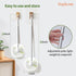 Tub Tile Scrubber Brush, 30" Extendable Pole, Non-Scratch Soft Head for Bathtub, Shower, and Tile