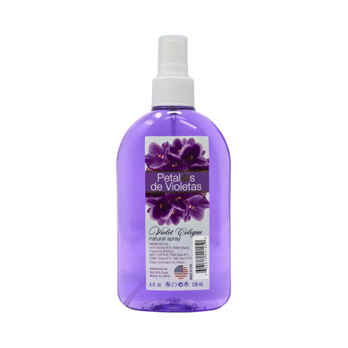 YOLY Petalos de Violetas - Traditional Violet Cologne, Long Lasting for Babies and Adults (8 Fl Oz/Pack of 1)